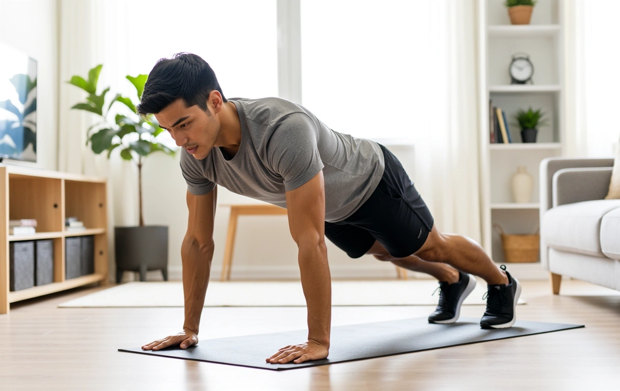 Rutina de fuerza con peso corporal